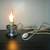 Christmas Candle Lamp w/Pewter Base 4 thumbnail