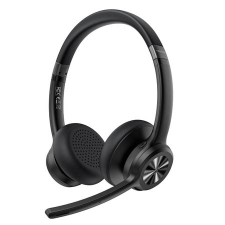 TECKNET Wireless Headset, Bluetooth Headset with Noise Cancelling Microphone - R 1