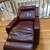 Maroon Leather Power Recliner Chair 3 thumbnail
