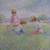 ROY AUSTIN IMPRESSIONIST POINTILLIST OIL PAINTING CHILDREN 2 thumbnail