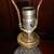 Lamp Crystal table lamp brass base 21" tall 6 thumbnail