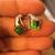 Sterling Silver Studs Earrings with Green Beautiful Stones  Brand New 4 thumbnail