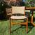 Teak dining set extendable table and 4 chairs 6 thumbnail