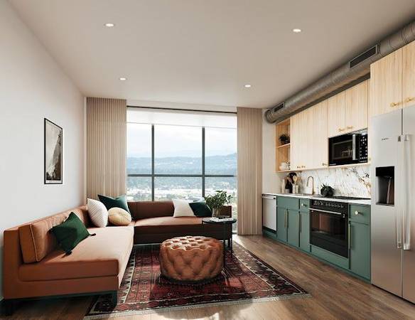 $1,303 / 467ft2 - Vida sofisticada en el lado este: 1 y estudios + Oasis en la azotea (Buckman)63831608136707123