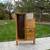 Curved Glass Curio Cabinet Secretary Desk 1 thumbnail