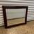 Vintage dark cherry beveled mirror 1 thumbnail