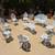 1940s Victorian Garden Bistro Bench, Center Table & 7 Chairs 3 thumbnail