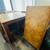 Dining table with a leaf of solid oak wood & 4 chairs 2 thumbnail