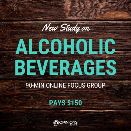 $150 Market Research Focus Group on Drinks 1