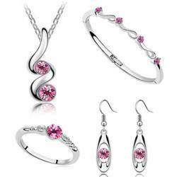 (4) Piece Pink Jewelry Set (New) 1