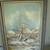 Beautiful oil on canvas painting idyllic winter nature scene river trees 2 thumbnail