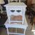 White End Table/Nightstand w/drawer, solid hardwood, metal black pulls 1 thumbnail
