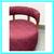 Village West Design Custom Made Swivel Club Chairs In Raspberry 7 thumbnail