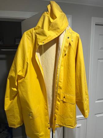 Men’s Vintage Michelin Yellow Rain Jacket XL - NICE! 1