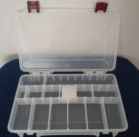 Plano Clear Plastic Storage Box – Fishing Tackle/Organizer 1