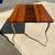 Walnut and glass dining table 2 thumbnail
