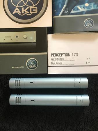 AKG Perception 170 Mics Matched Pair excellent used 1