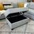 Light Gray L-Shaped Sectional with Storage Ottoman 1 thumbnail