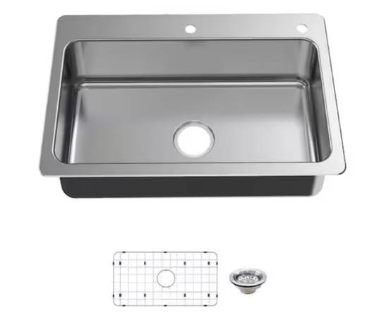 33in Drop in Sink 1