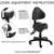 NEW ERGONOMIC SADDLE STOOL CHAIR WITH BACK REST 8 thumbnail