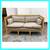 Danish Style Apartment Sofa With Cherry Wood Tone Frame 2 thumbnail