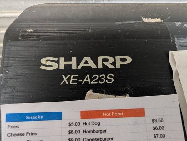 Sharp cash register 1