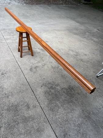 solid Oak top handrail   11 ft long 1