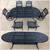 Patio Set Outdoor furniture Hanamint Newport 6 Seat Dining 7ft 90lb Oval Table 6 thumbnail
