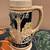 Antique Vintage German Beer Stein Mug Pottery Hunting Man Dog Blue 2 thumbnail
