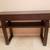 Wooden Side Table w/ Two Drawers & Custom Glass 5 thumbnail