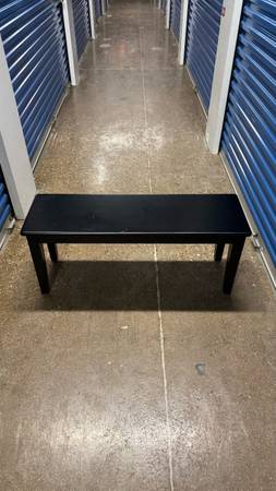 black low coffee table or tv stand or dining bench 1