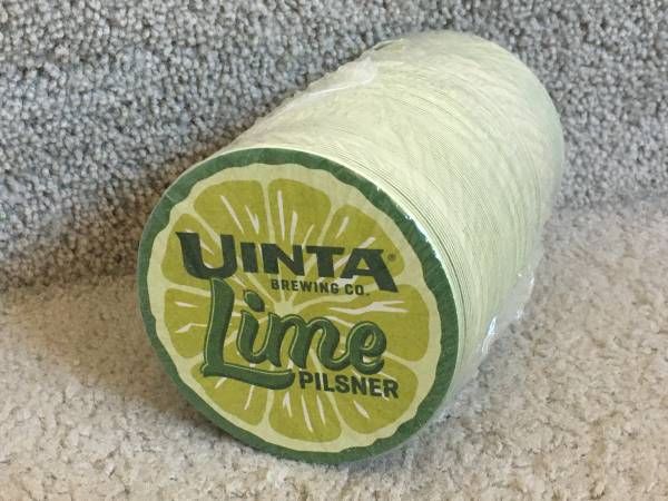 125 Beer Coasters Sealed Uinta Lime Pilsener 1