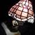 VINTAGE ART DECO CHANDLER LAYING LADY LAMP Stained glass shade. Works. 11 thumbnail