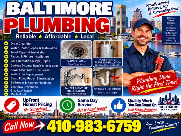 👉PLUMBER -SAME DAY - UPFRONT HONEST PRICING - RISK FREE ESTIMATES💪💯 1