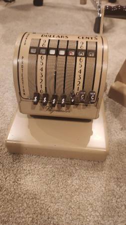 Paymaster check writer machines, model X-550 1