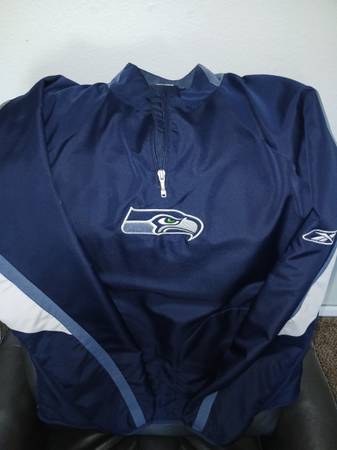 Reebok NFL Authentic Sideline Seattle Seahawks Men's 1/4 Zip Pullover 1