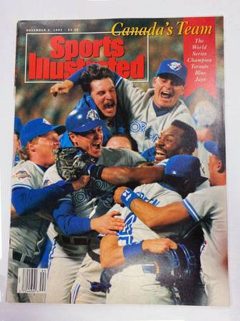 1992 Sports Illustrated Toronto Blue Jays World Series Champions 1