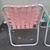 VINTAGE ALUMINUM Folding Webbed Sand Beach Lawn Chair Metal 4 thumbnail