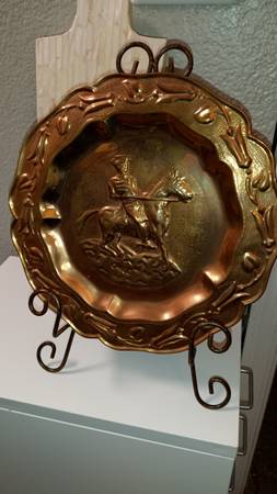 Copper wall plaque 1