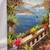 Signed Oil Painting Elevated POV of Coastal Inlet 2 thumbnail