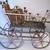 ANTIQUE VICTORIAN BALL & STICK WOOD DOLL CARRIAGE BUGGY w/ SILK PILLOW 4 thumbnail