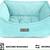 Nandog Bolstered Reversible Design Dog/Cat Bed | Light Aqua | Like New 5 thumbnail