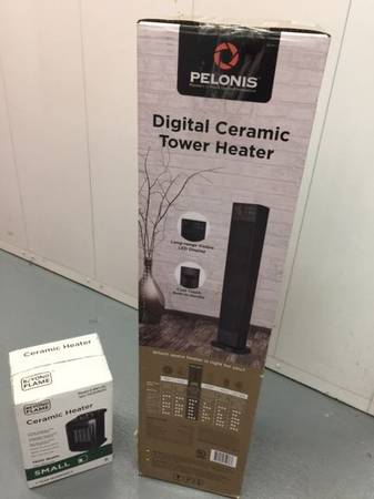 Pelonis 30" Calefactor digital cerámico de torre - 2 por el precio de 1. - $79 (Belmont, Waltham, MA)63470803640065122