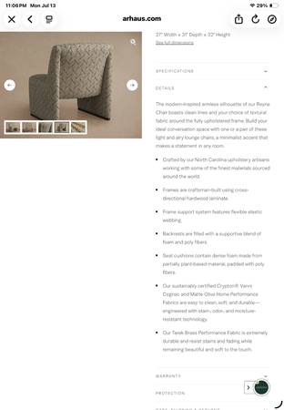 Arhaus Reyna Chair 1