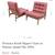 A pair of FLORENCE KNOLL 51W Slipper Lounge Chairs in Orange and Walnut 11 thumbnail