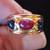14K Gold/Ruby/Saphire Ring 1 thumbnail