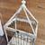 Distressed White Decorative Birdcage on Stand 2 thumbnail