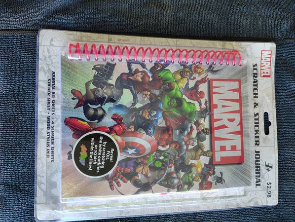 Brand new marvel scratch and sticker journal 1