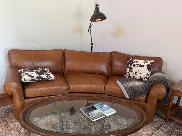 Ethan Allen Leather sofa 1
