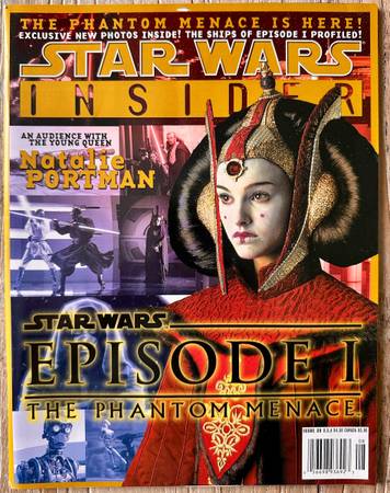 Star Wars Insider Issue #39 Phantom Menace Queen Amidala + letter Lucas signed 1